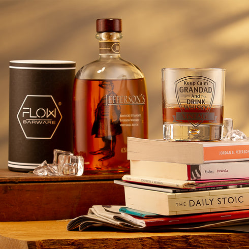 Whisky Glass - Keep Calm Grandad & Drink Whisky